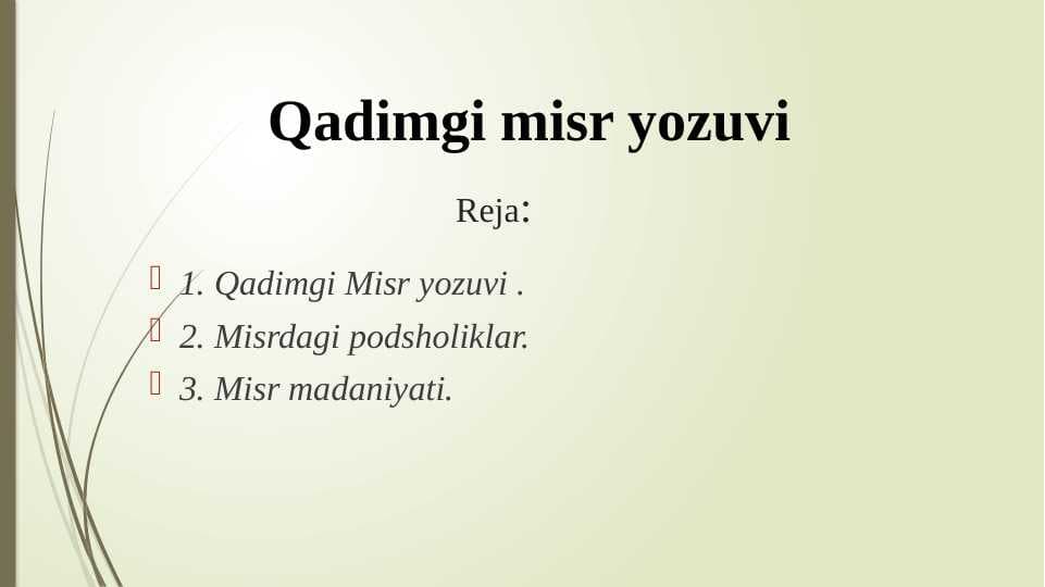Qadimgi misr yozuvi