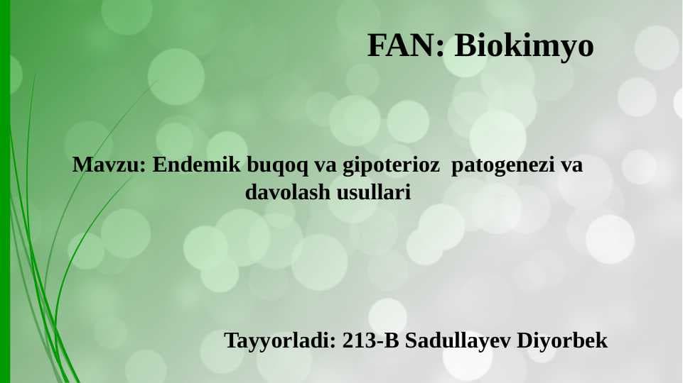 Endemik buqoq va gipoterioz