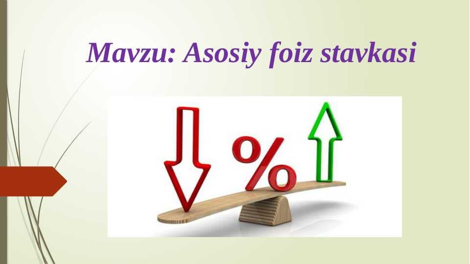 Asosiy foiz stavkasi