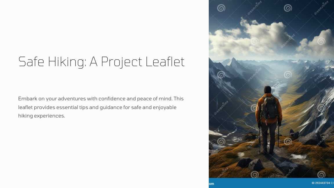 Project-leaflet safe hiking