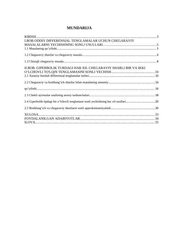 Oddiy diffrensial tenglamalar (2)