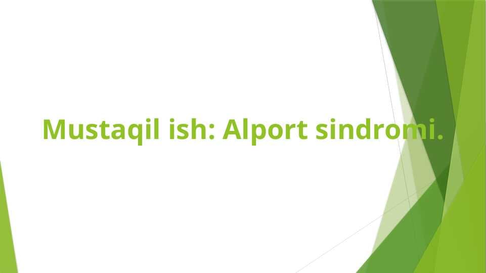 Alport sindromi
