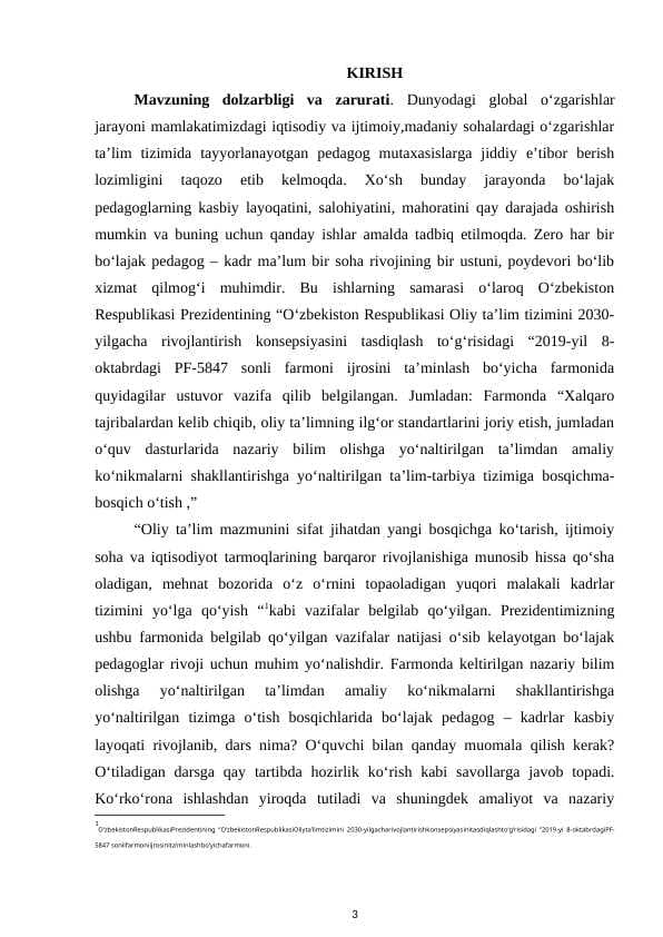 BO‘LAJAK PEDAGOGLARNING KASBIY LAYOQATINI RIVOJLANTIRISHDA SHARQ VA G‘ARB  MUTAFAKKIRLARINING PEDAGOGIK QARASHLARI