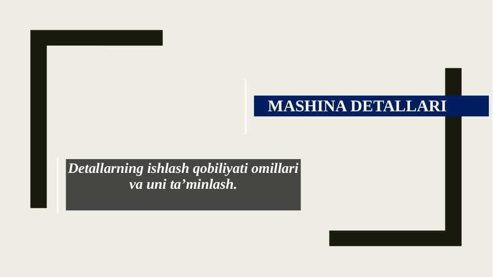 MASHINA DETALLARI