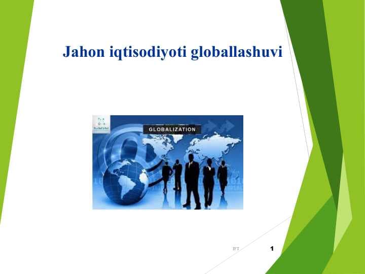 Jahon iqtisodiyoti globallashuvi