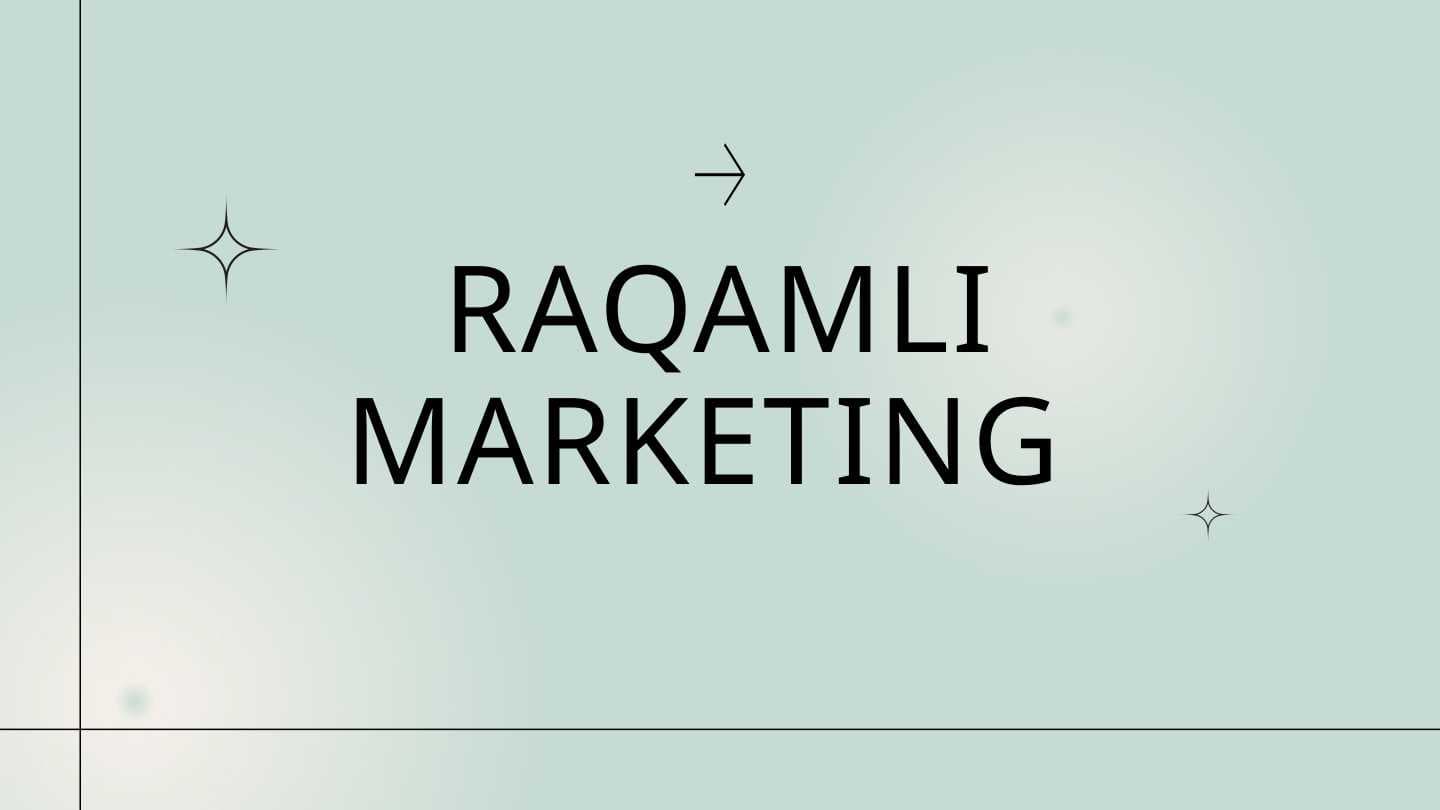 RAQAMLI MARKETING