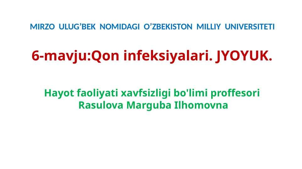 Qon infeksiyalari
