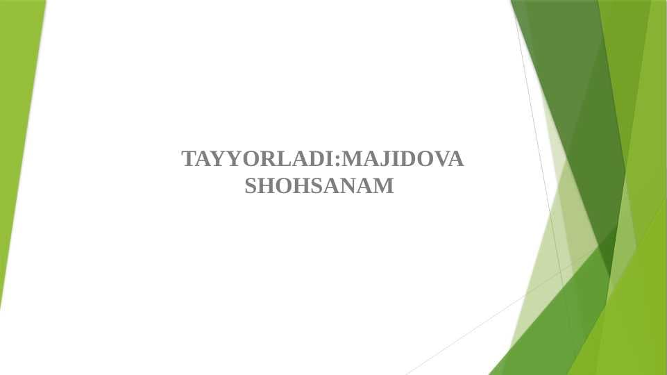 ILMIY TADQIQOT