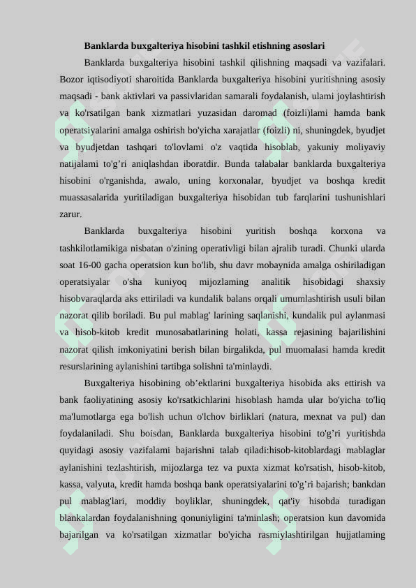 MIKROKREDIT BANK amaliyot hisoboti