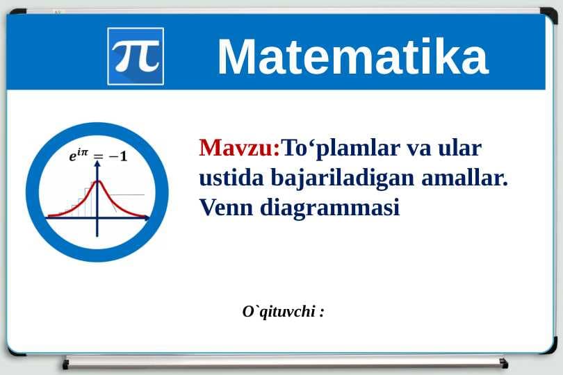 matematika faanidan prezentatsiya(18 betlik)
