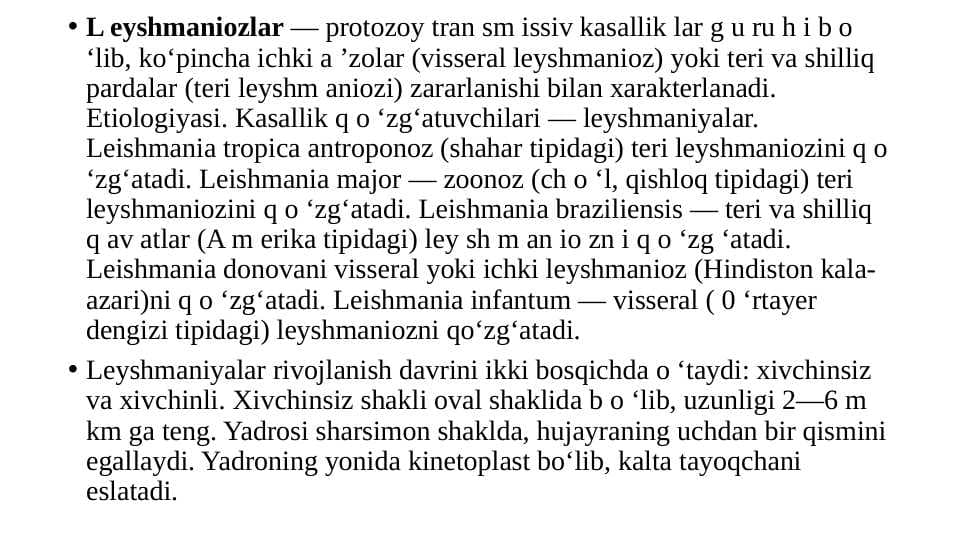 teri Leyshmaniozi