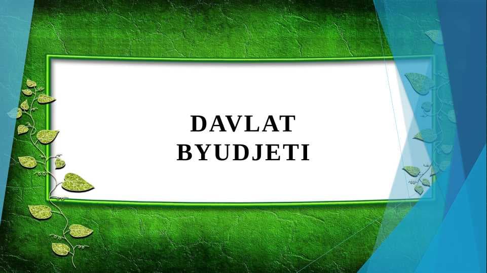 Davlat byudjeti