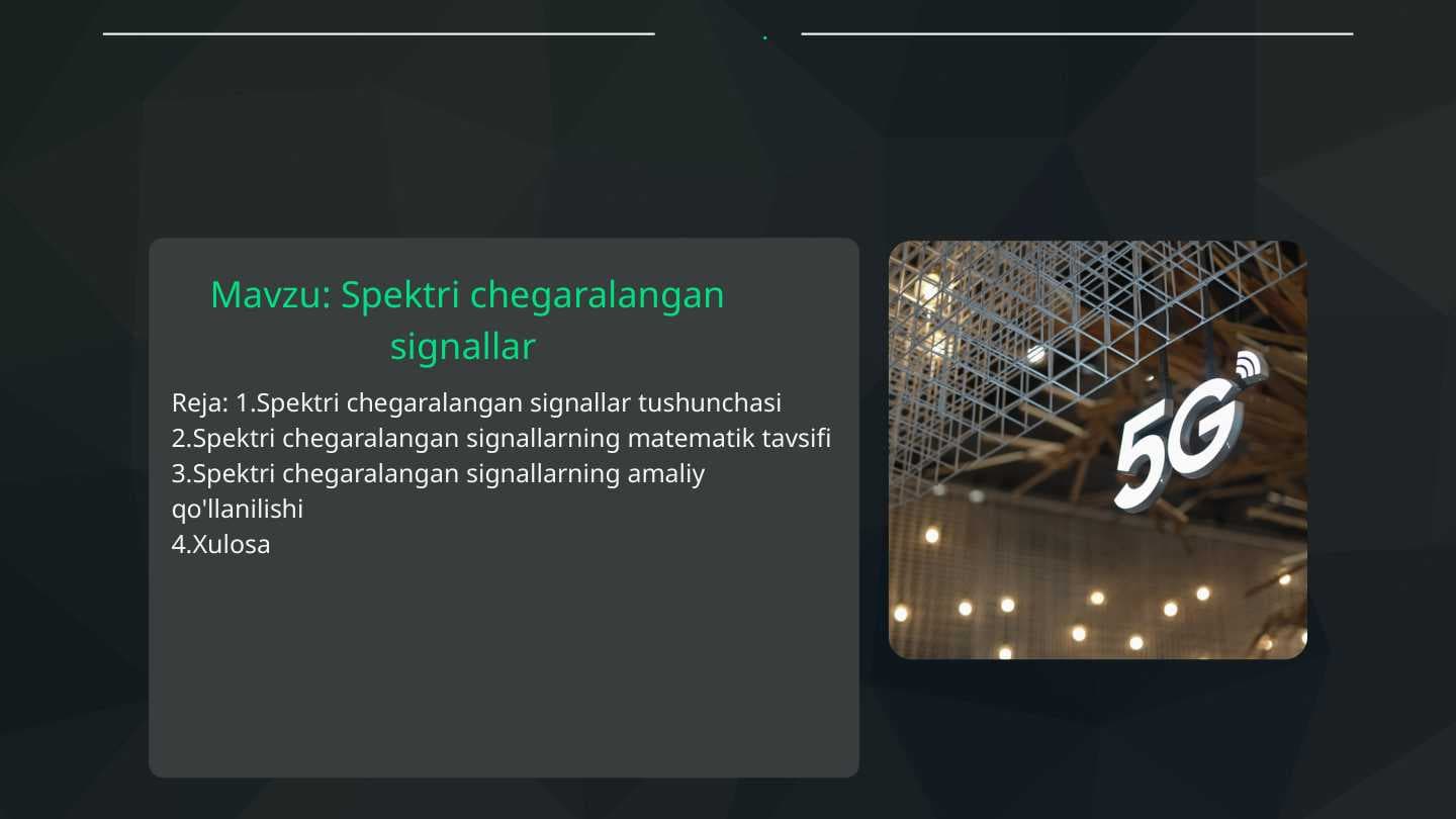 Spektri chegaralangan signallar