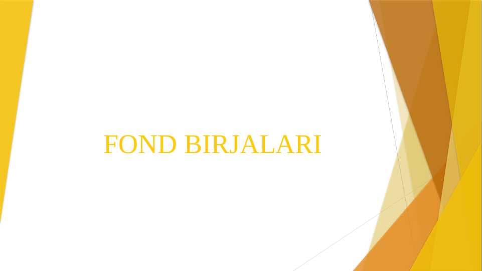 FOND BIRJALARI