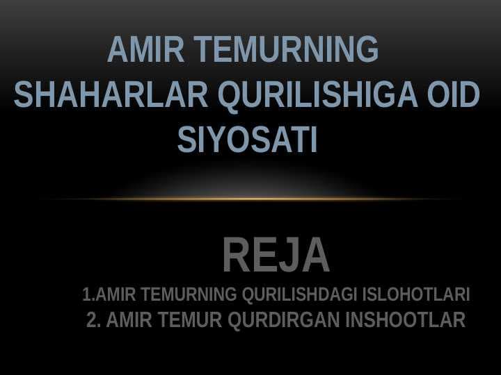 Amir Temurning