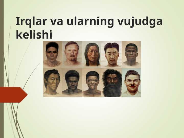 Irqlar va ularning vujudga kelishi