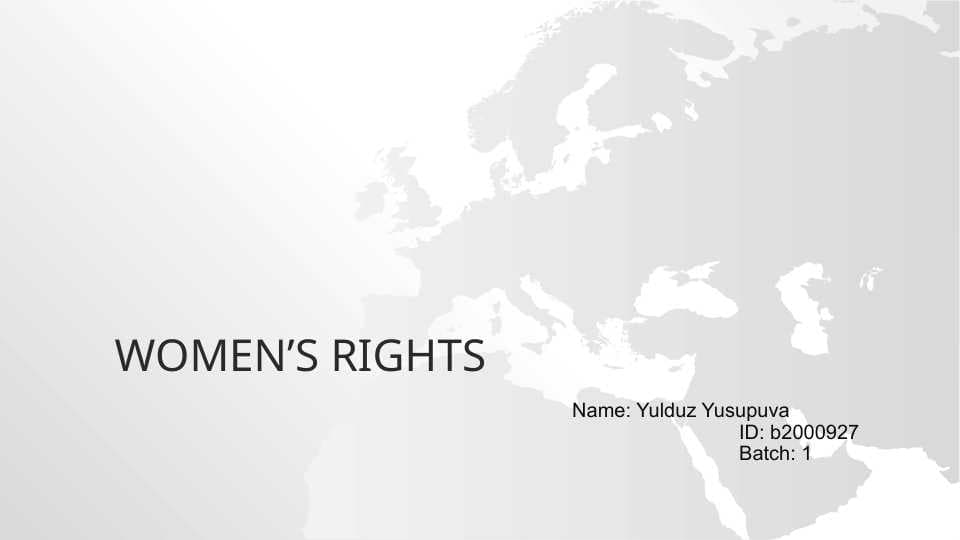 Women’s rights