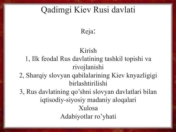 Qadimgi Kiev Rusi davlati