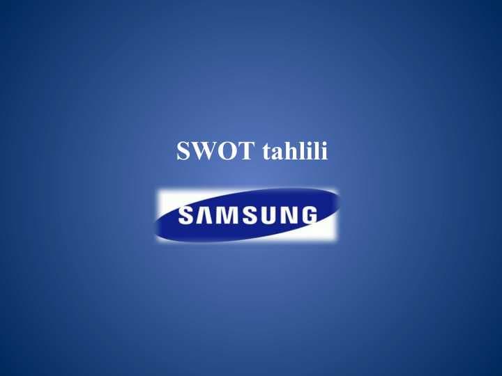 SWOT tahlili   samsung