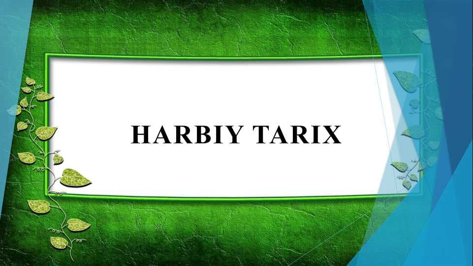 Harbiy tarix