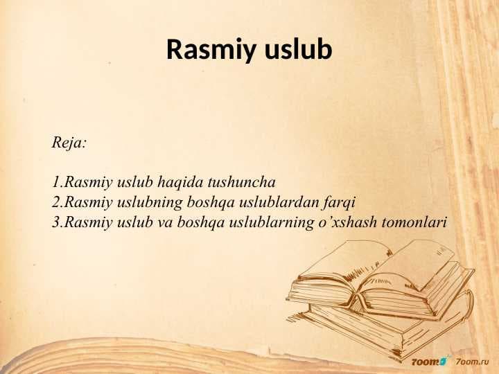 Rasmiy uslub