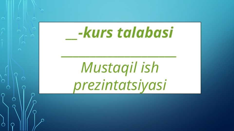 Kibermakon, Kiberterrorizm, kiberZo’ravonlik (kiberbulling) tushunchalarining mohiyati