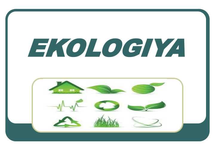 EKOLOGIYA