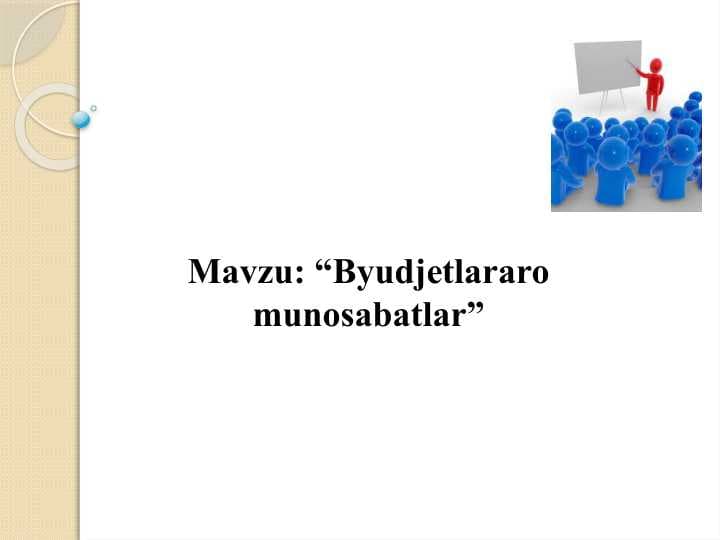 Byudjetlararo munosabatlar”