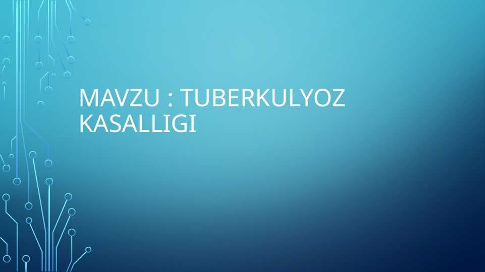 Tuberkulyoz kasalligi Parrandalarda tuberkulyoz