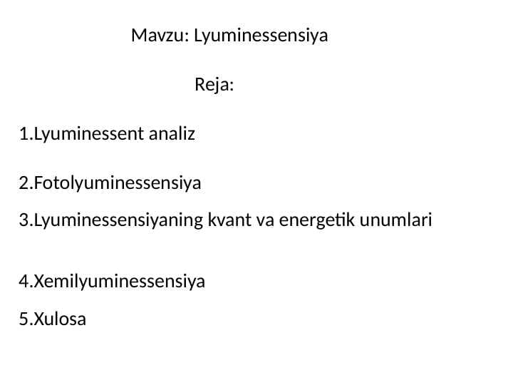 Lyuminessensiya