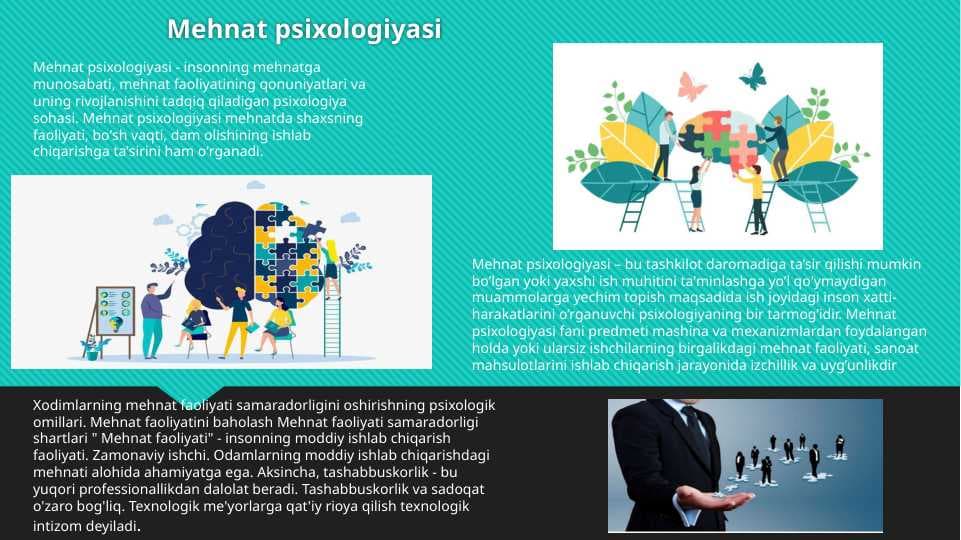Mehnat psixologiyasi