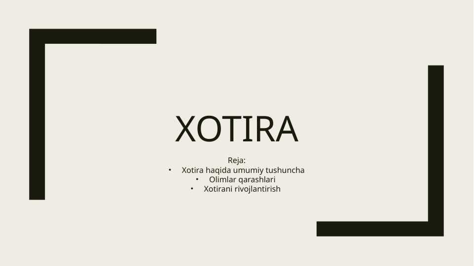 Xotira