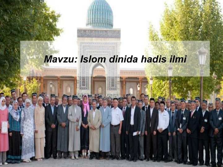 Islom dinida hadis ilmi