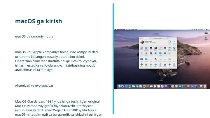 macOS ga kirish
