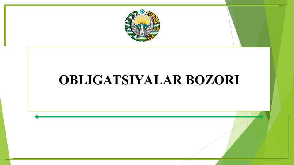 OBLIGATSIYALAR BOZORI
