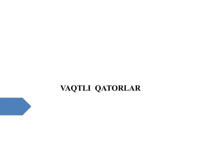 VAQTLI  QATORLAR