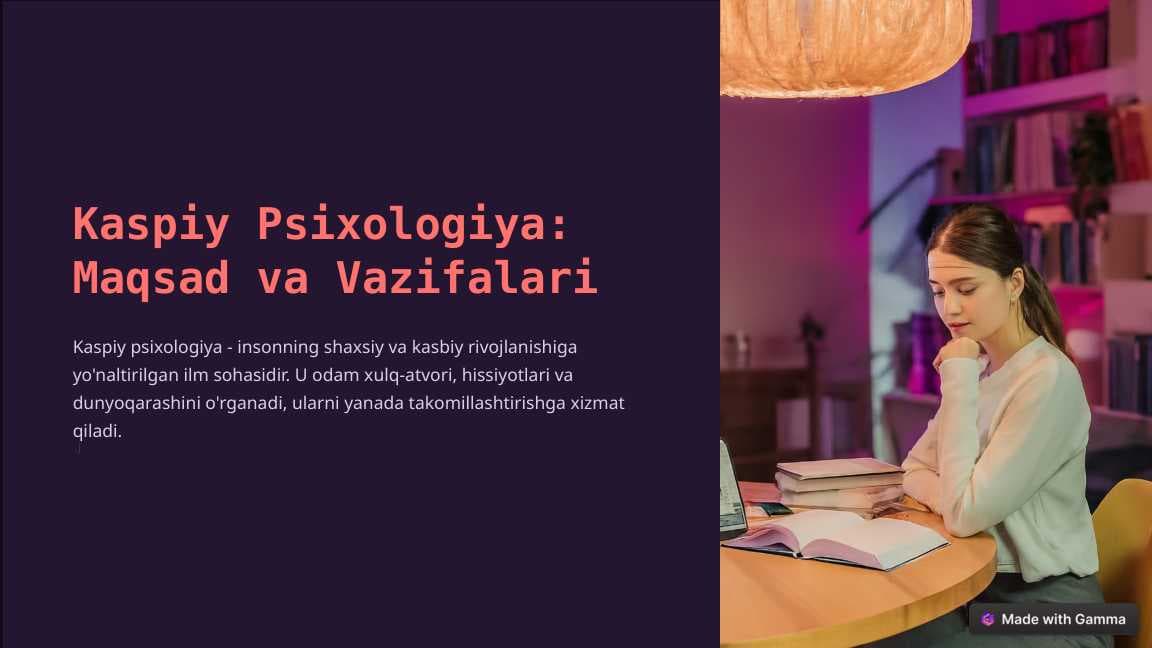 Kaspiy Psixologiya