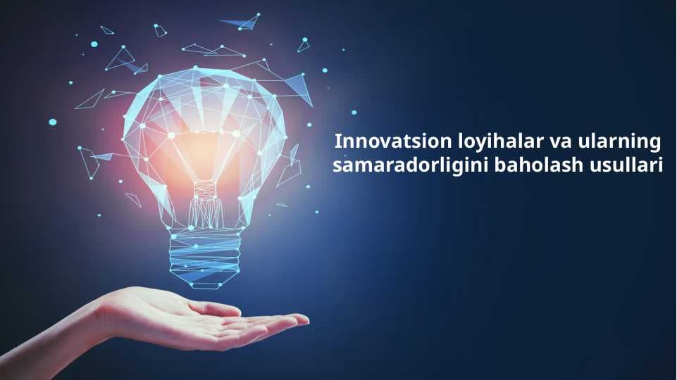 Innovatsion loyihalar va ularning samaradorligini baholash usullari