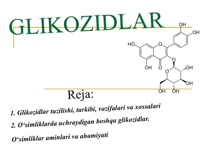 GLIKOZIDLAR