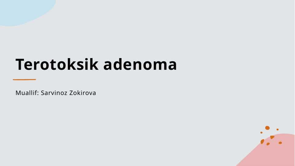 Terotoksik adenoma