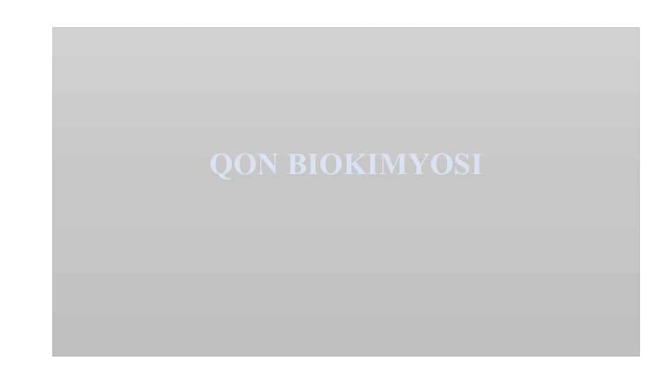 QON BIOKIMYOSI