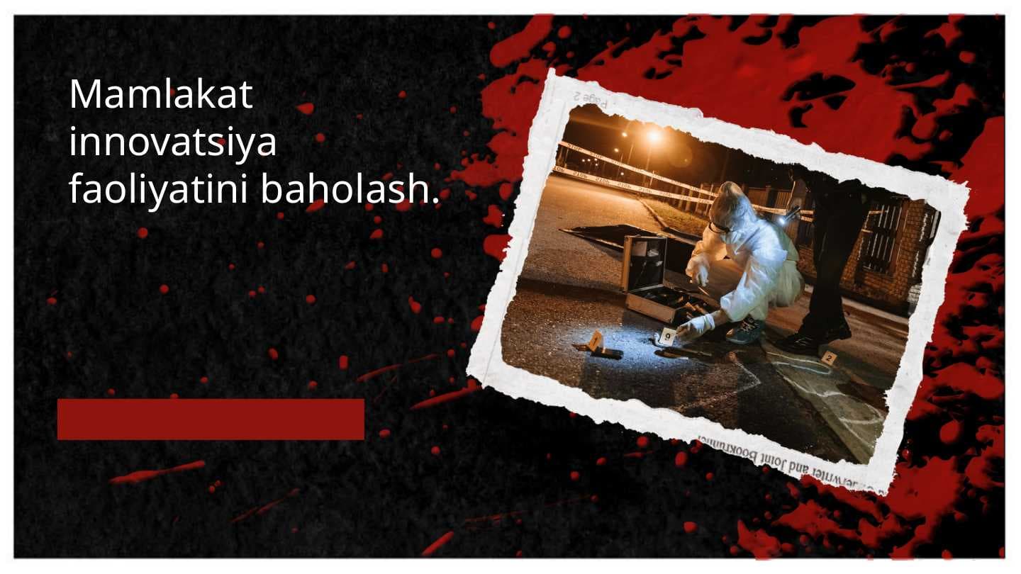 Mamlakat innovatsiya faoliyatini baholash