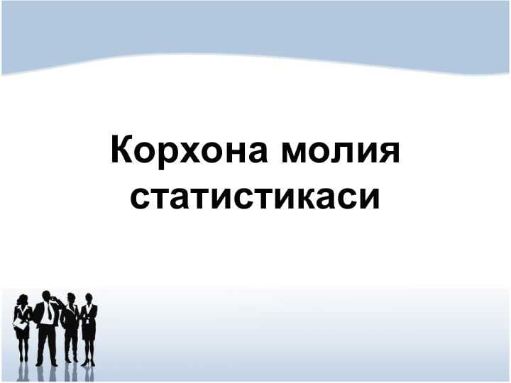 Корхона молия статистикаси