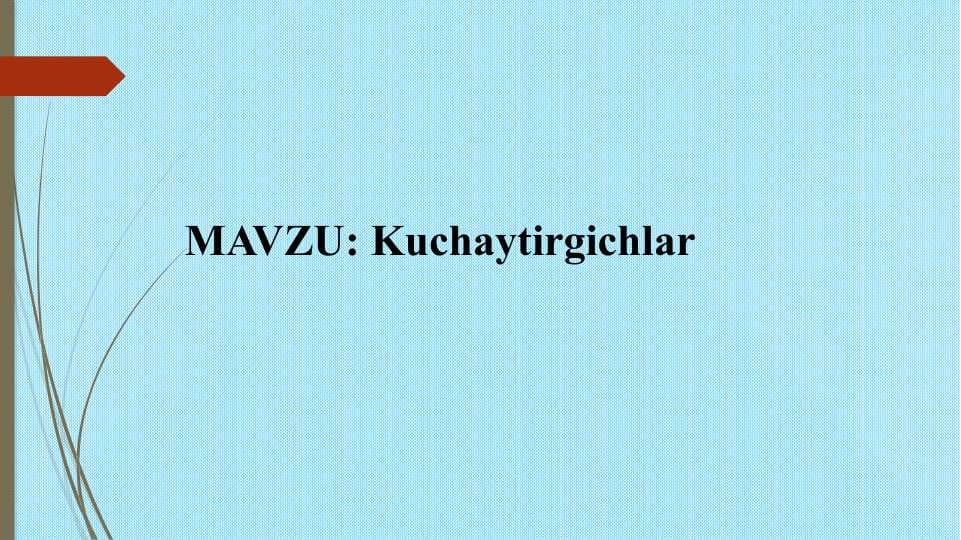 Kuchaytirgichlar