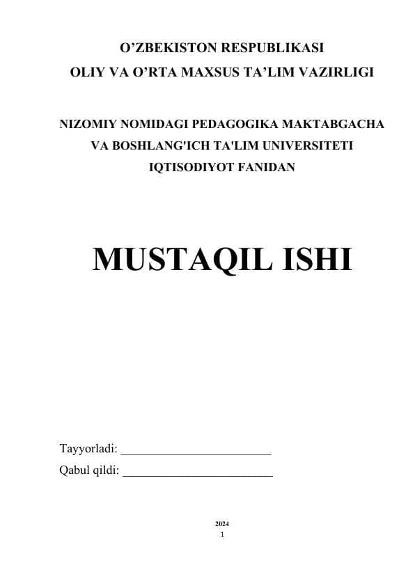 MЕHNАT BОZОRINI TАRTIBGА SОLISH VА BОSHQАRISH