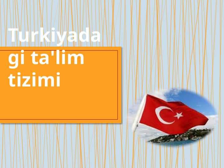 Turkiyadagi ta'lim tizimi