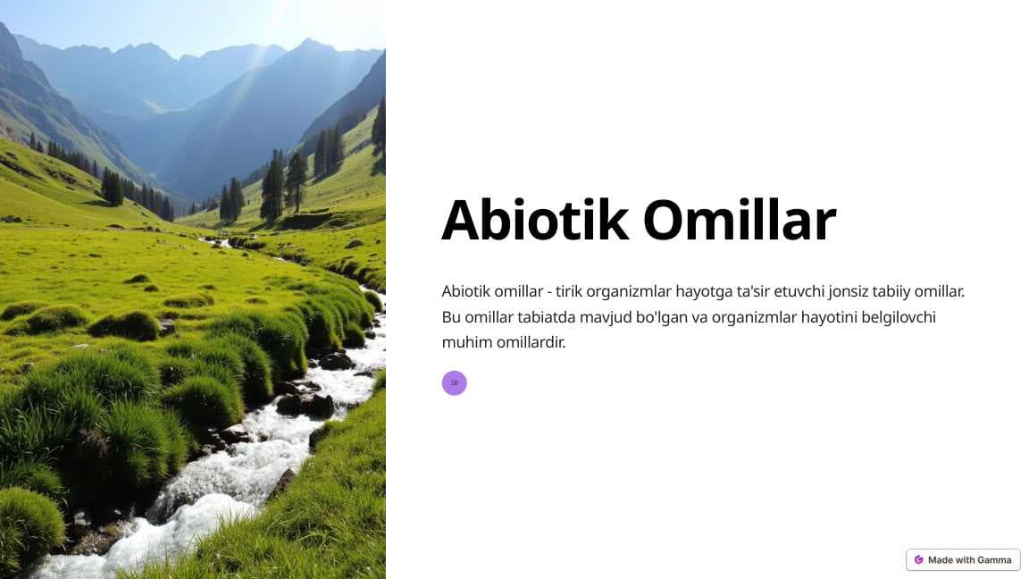 Abiotik Omillar