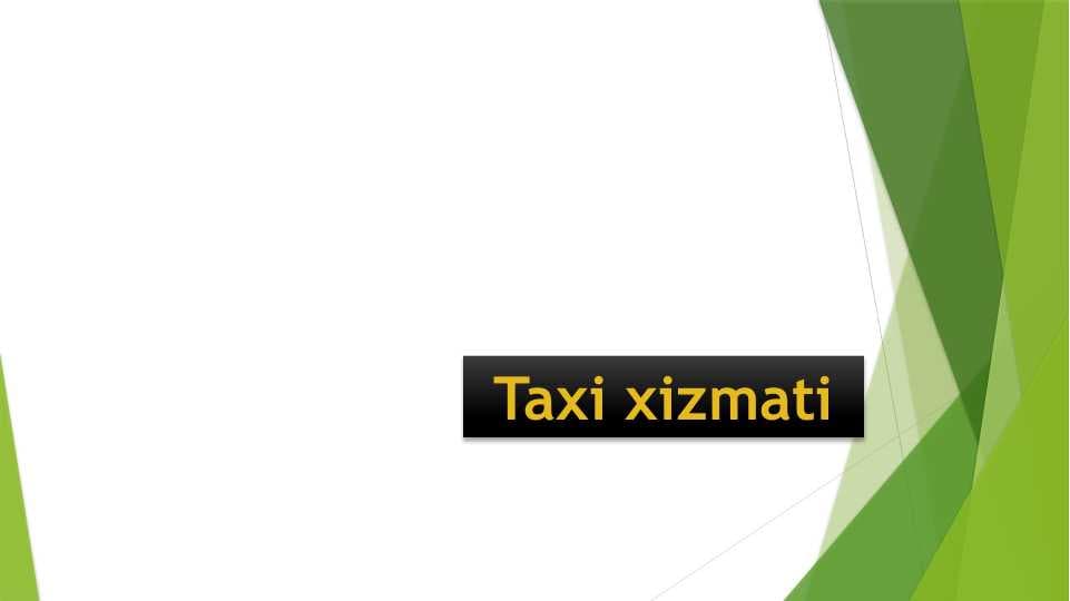 Taxi xizmati