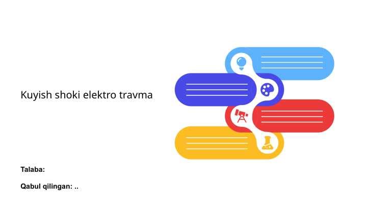 Kuyish shoki elektro travma