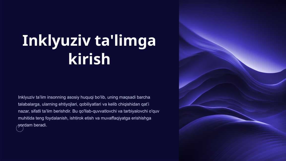 Inklyuziv ta'limga kirish